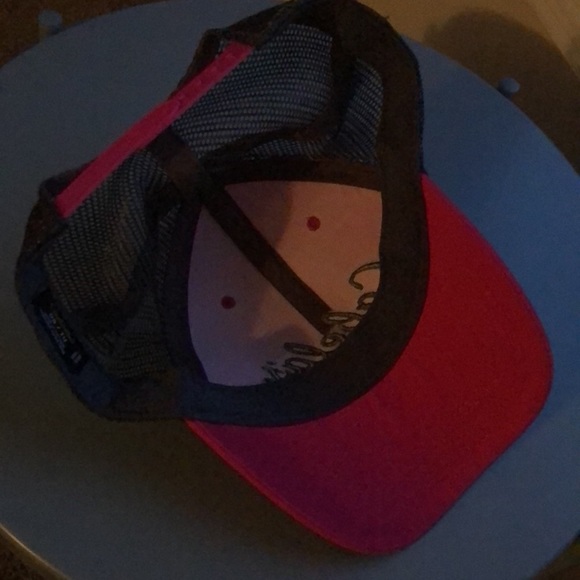 Pink Cabela's Trucker Hat Snapback Gray Mesh Adjustable Baseball Cap - Picture 3 of 4